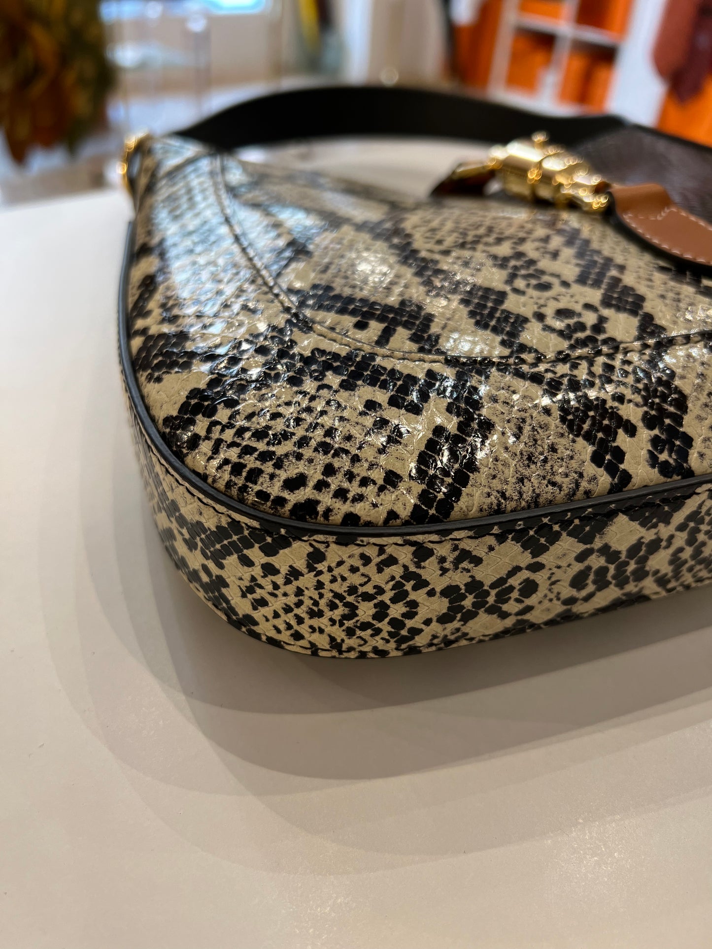 Gucci Jackie 1961 Python bicolor bag