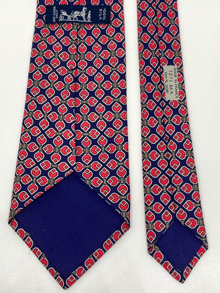 Cravatta Hermès con stampa effetto fiori c.7271MA