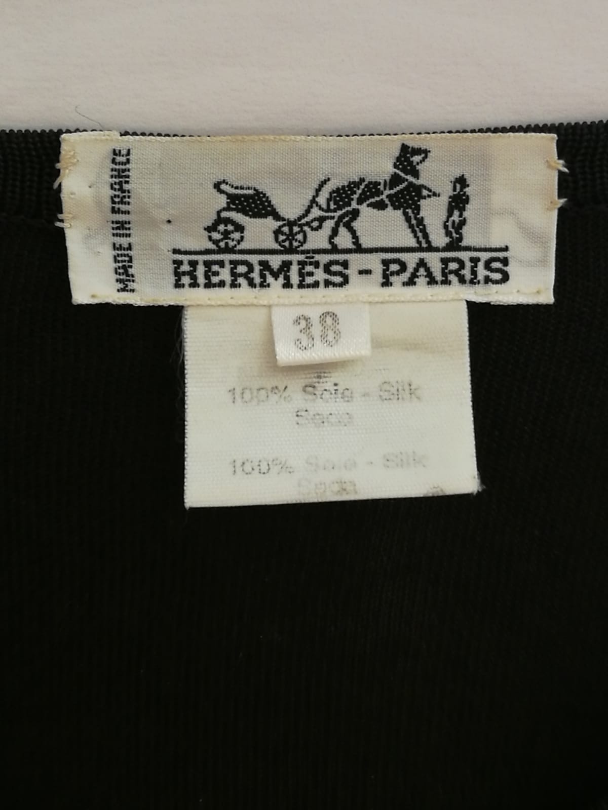 Cardigan top Hermès in seta stampata