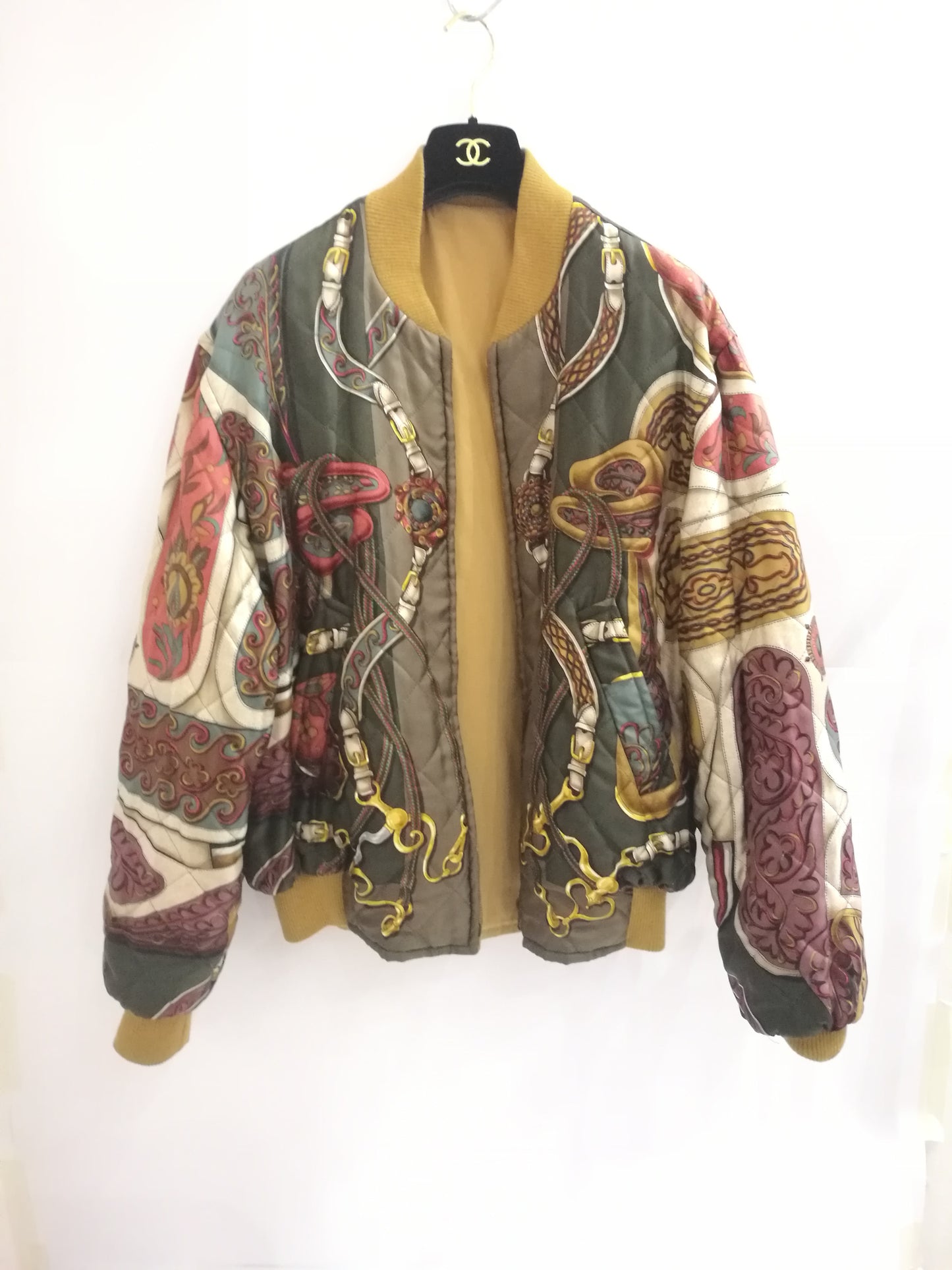 Hermès bomber vintage in seta