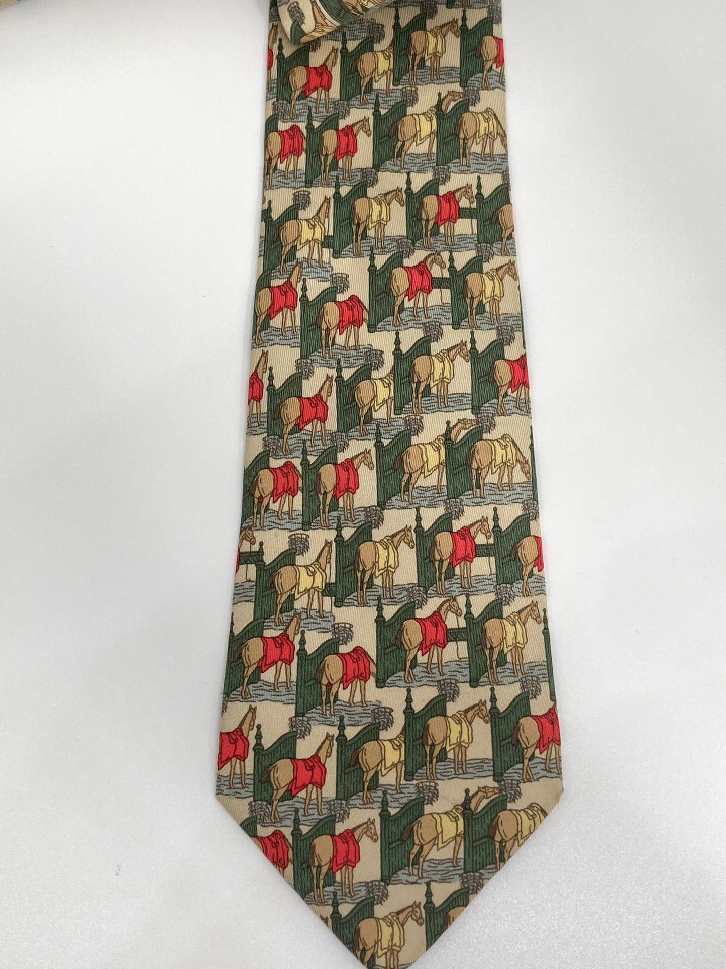 Cravatta Hermès con cavalli c.7368PA