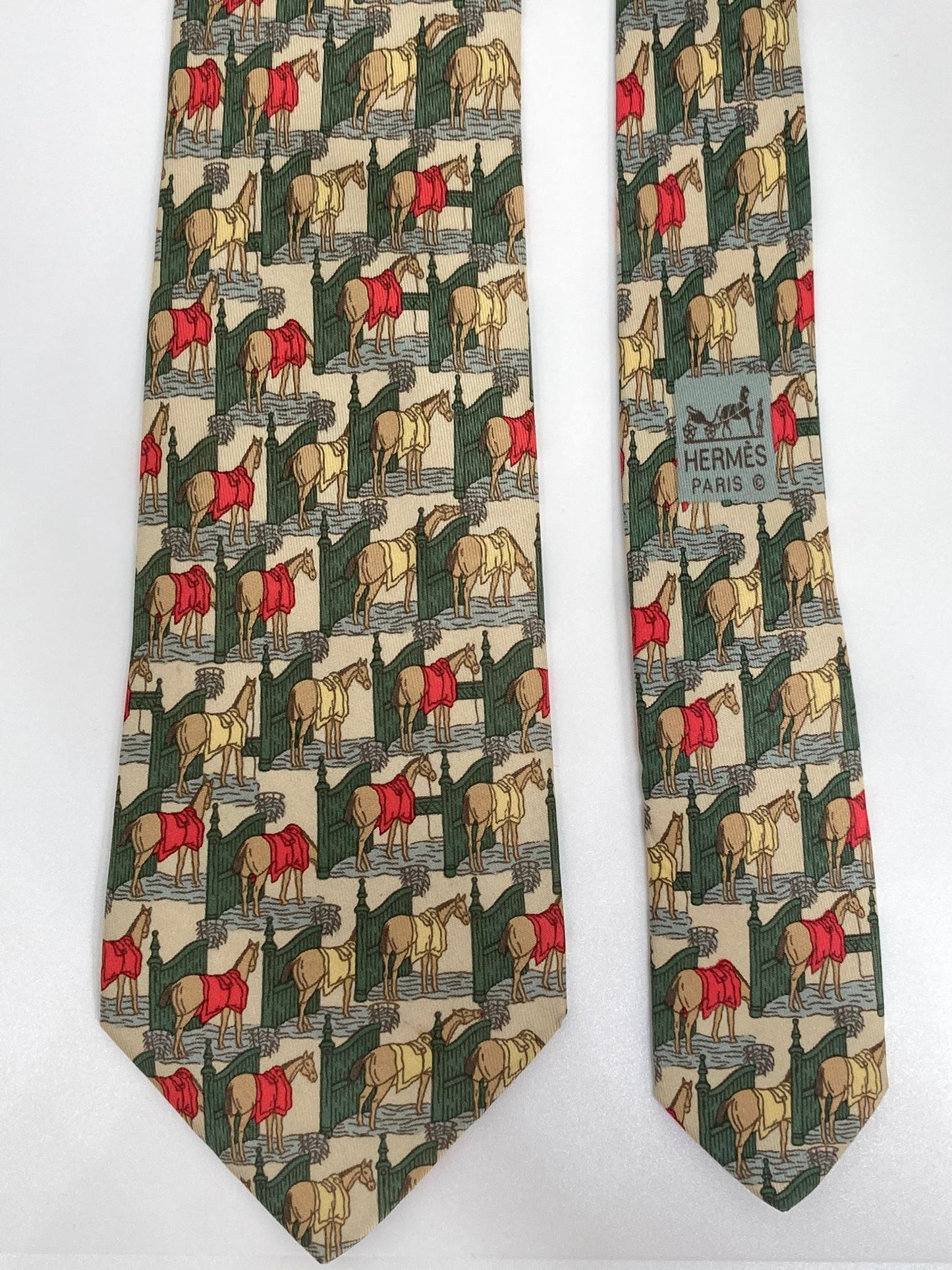 Cravatta Hermès con cavalli c.7368PA