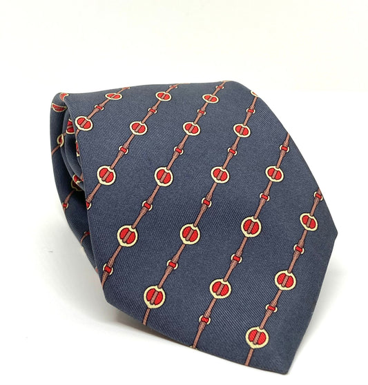 Cravatta Hermès con cerchietti legati c.7061TA