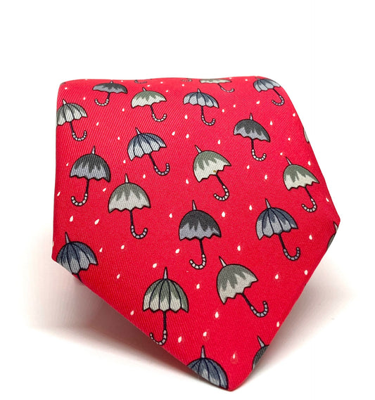 Cravatta Hermès con ombrelli c.7431HA