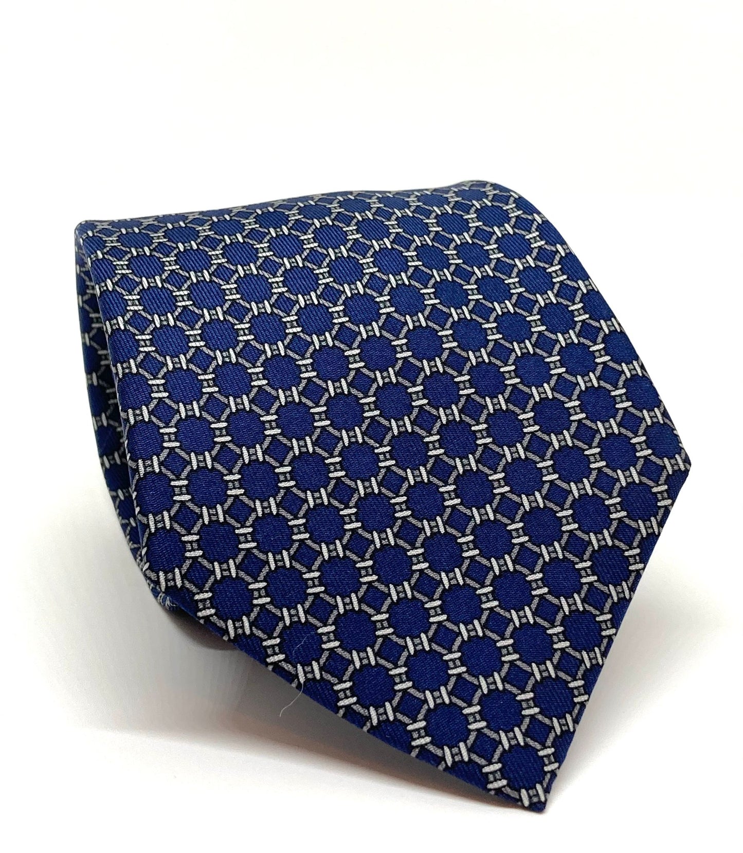Cravatta Hermès cerchi incatenati c.903HA