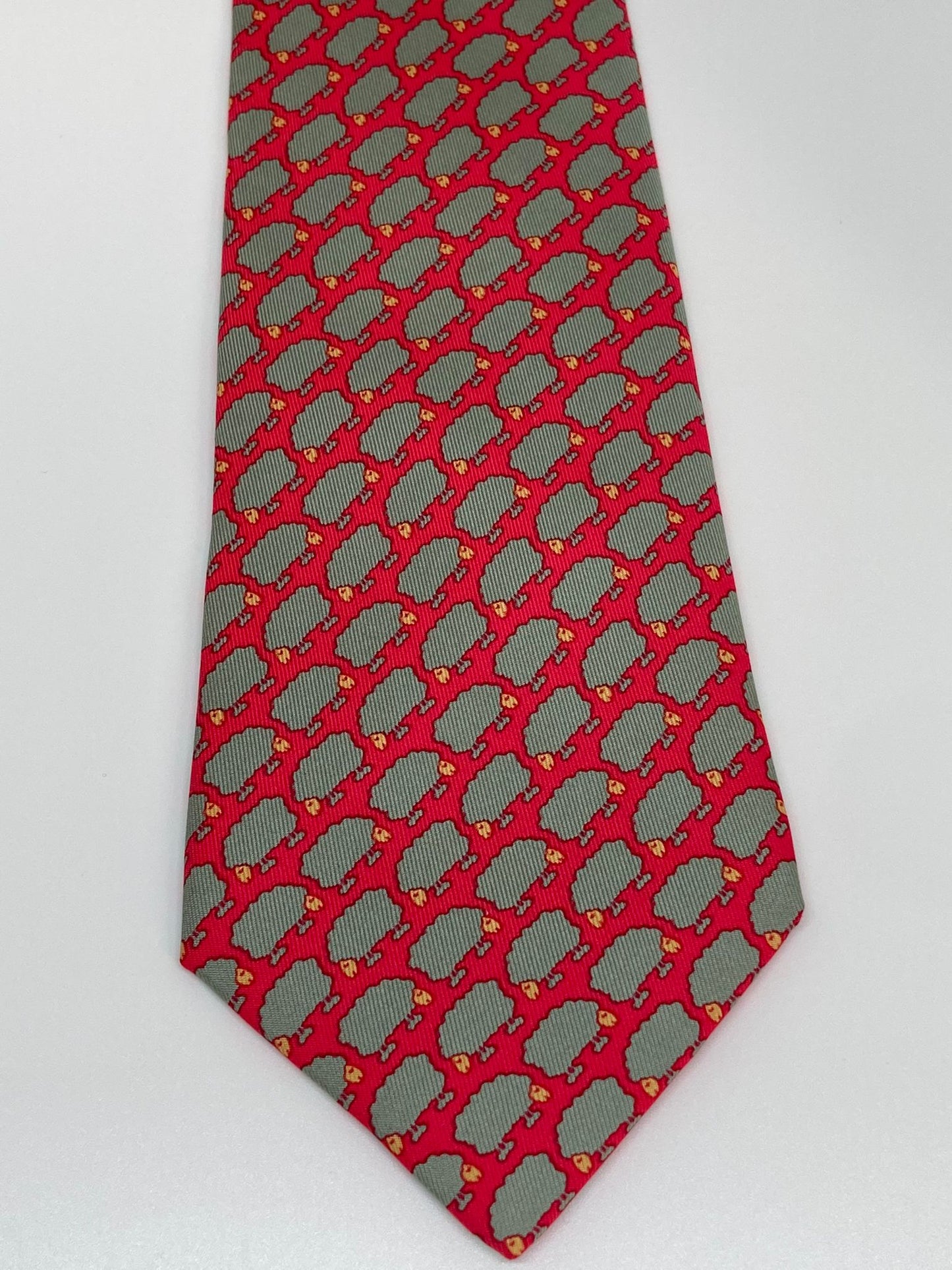 Cravatta Hermès con pecore c.7367PA