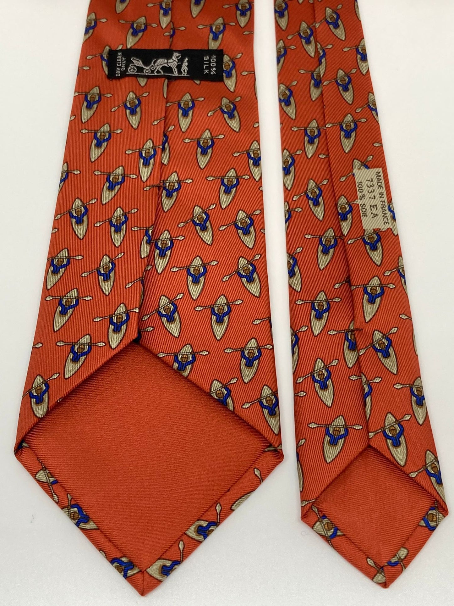 Cravatta Hermès con canottieri c.7337EA