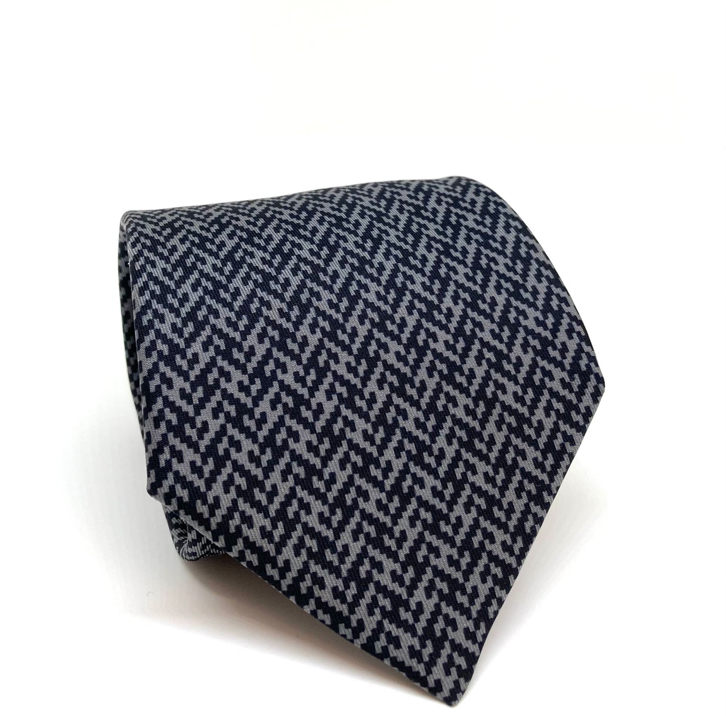 Cravatta Hermès con stampa di H oblique c.5535UA