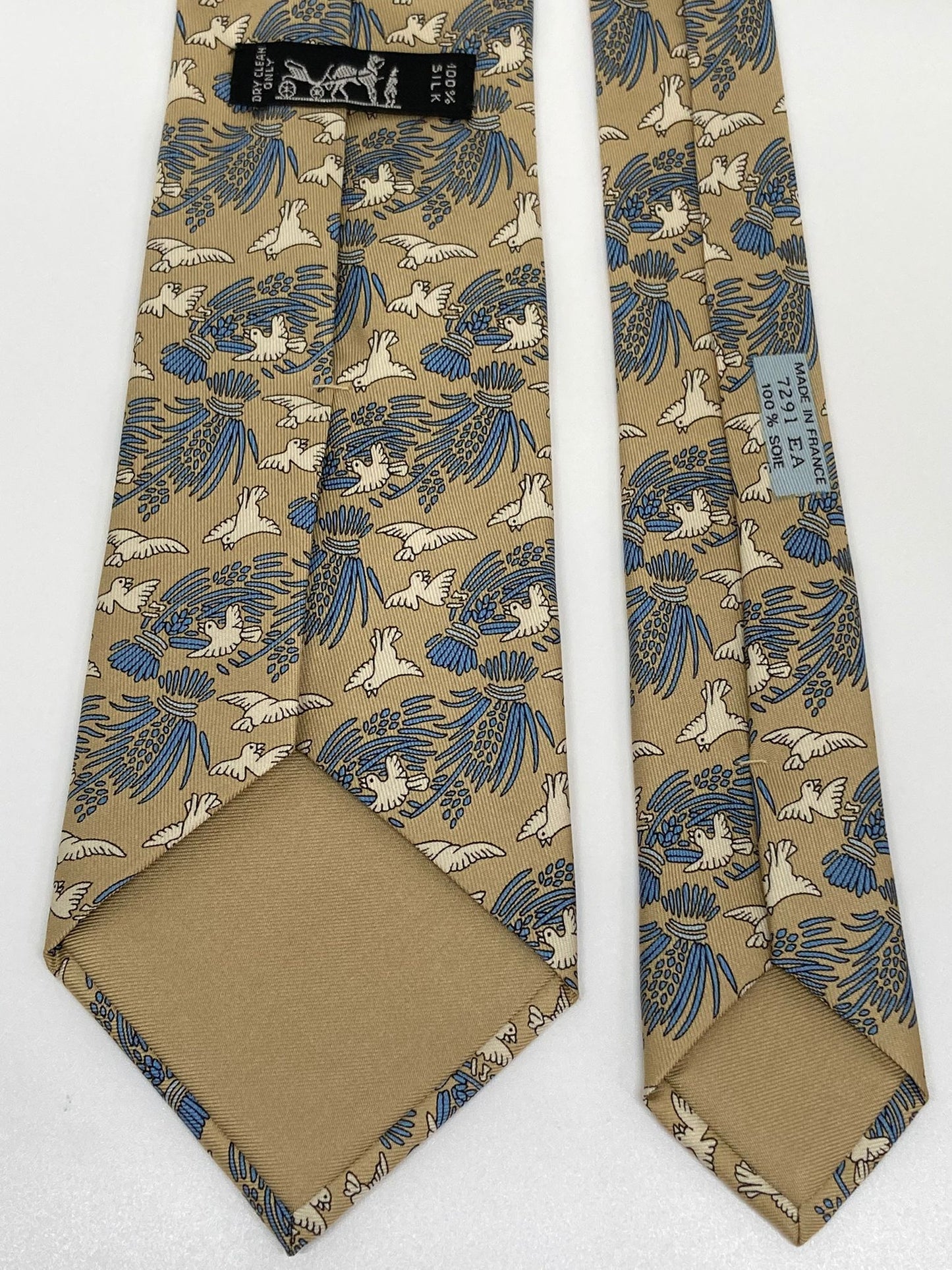 Cravatta Hermès con colombe c.7291EA
