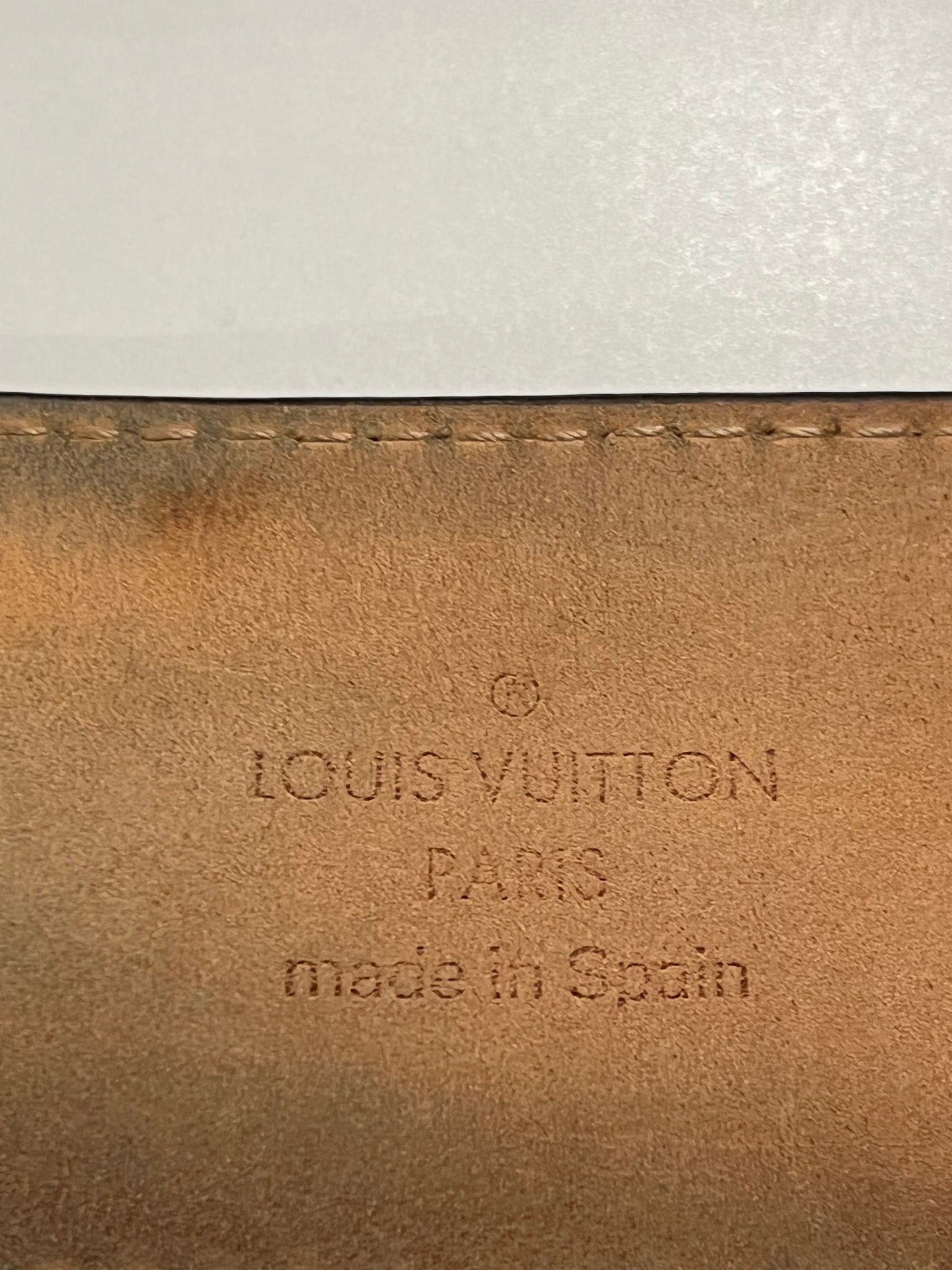 Louis Vuitton LV logo belt
