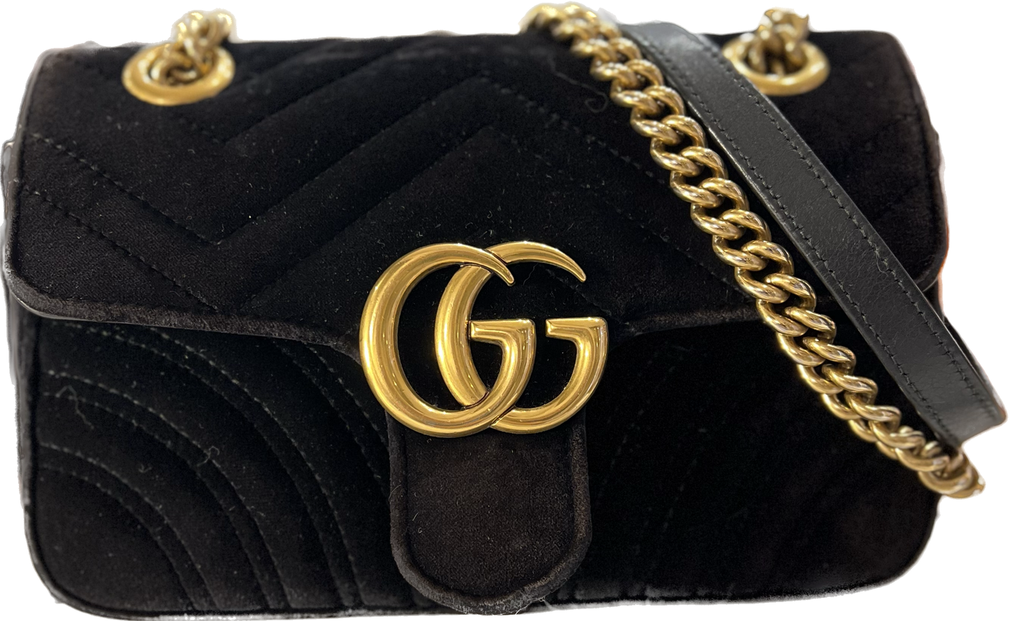 Gucci Marmont black velvet