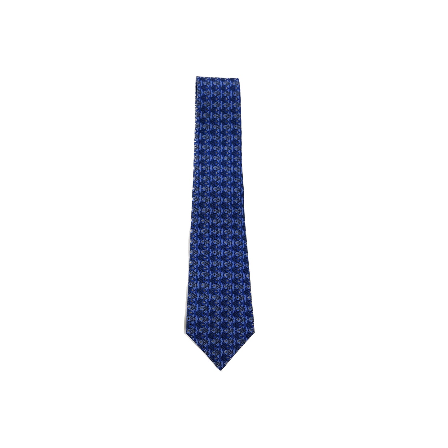 Hermès vintage tie pesci 7322EA